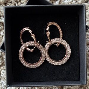 Rose gold earrings